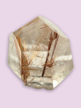 Rutilated Quartz Hearts 